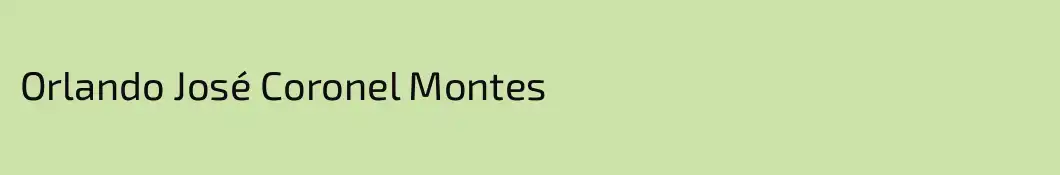 Orlando José Coronel Montes